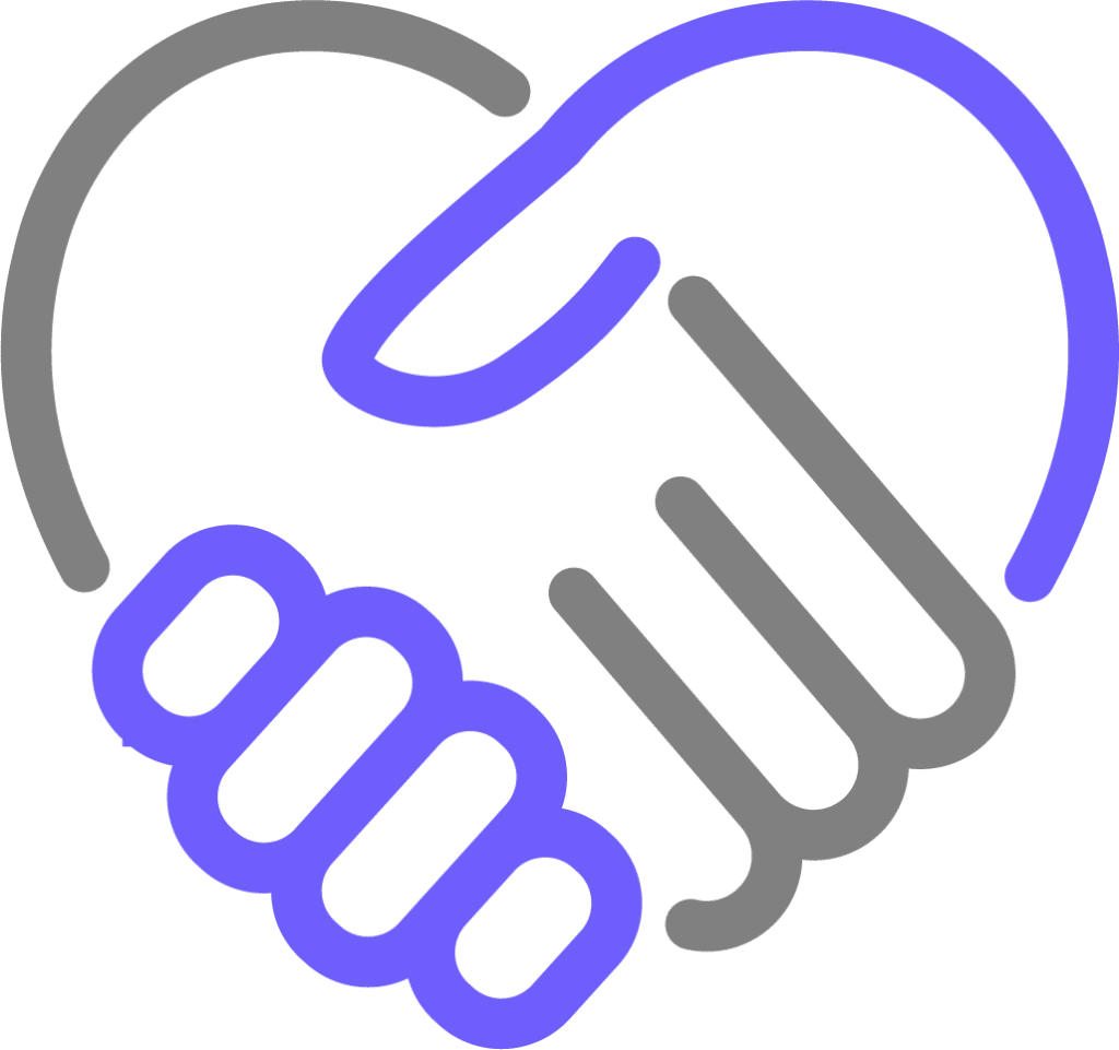 Therapy Connection Online - Online Therapist Community - Hand in hand creating a heart